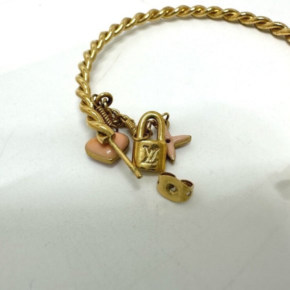 Authentic LOUIS VUITTON M65481 Accessories Creole - Sweet Monogram hoop Pierce - Picture 5 of 10